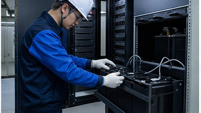 전산실 UPS 산업용 배터리 설치 현장
